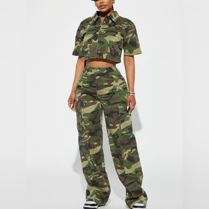 You Lost Me Camo Cargo Pant - Olive/combo